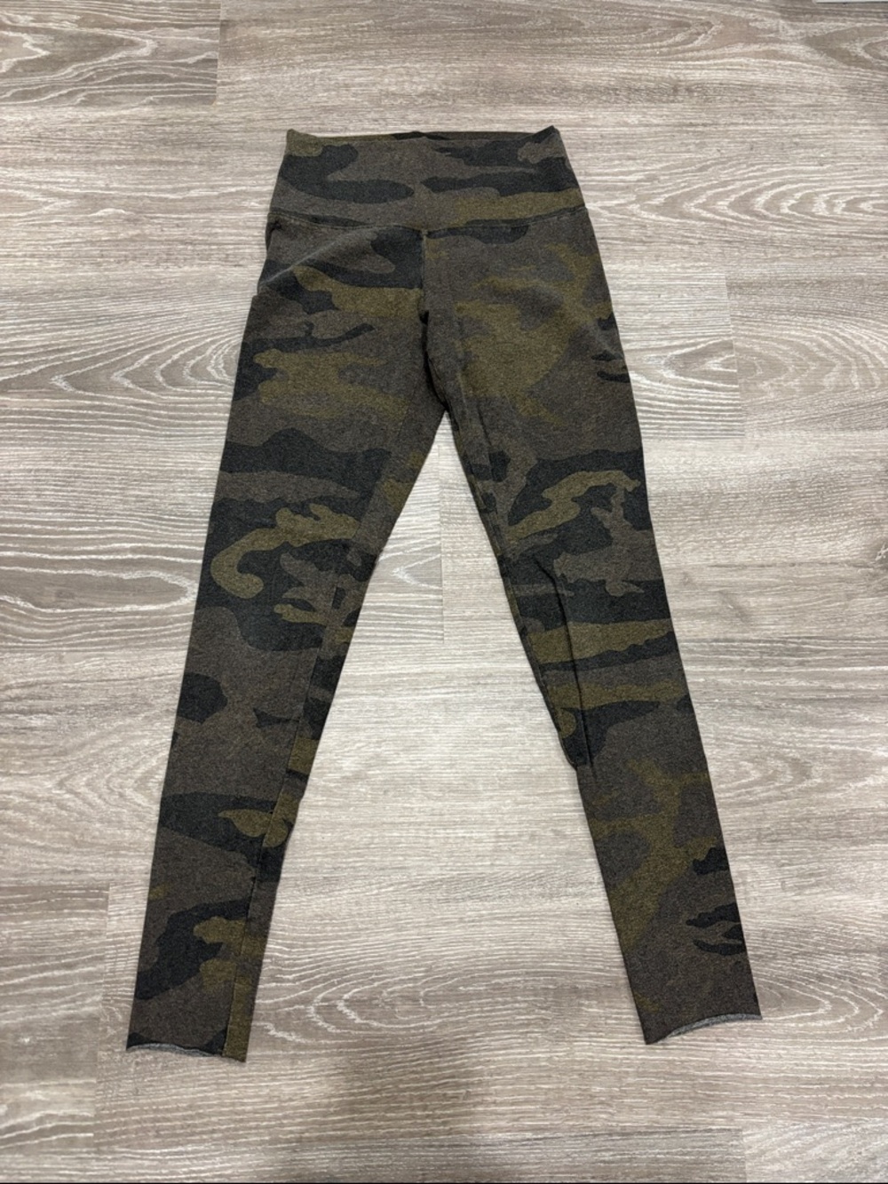 TNA Women’s Camo Leggings - Olive Green & Black